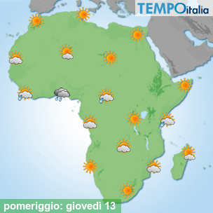 Mappa pomeriggio per la giornata del 2026-08-13