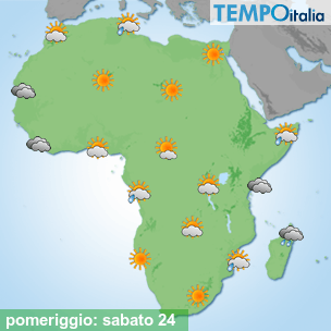 Mappa pomeriggio per la giornata del 2026-10-24