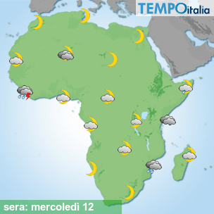 Mappa sera per la giornata del 2026-08-12