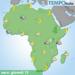 Mappa sera per la giornata del 2026-08-13