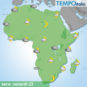 Mappa sera per la giornata del 2026-10-23