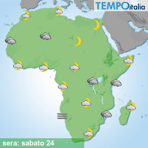 Mappa sera per la giornata del 2026-10-24
