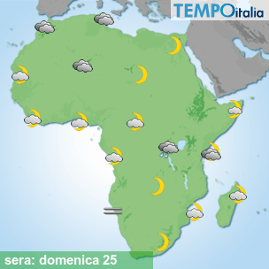 Mappa sera per la giornata del 2026-10-25