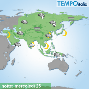 Mappa notte per la giornata del 2024-12-25