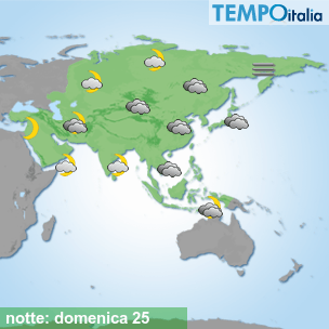 Mappa notte per la giornata del 2026-10-25