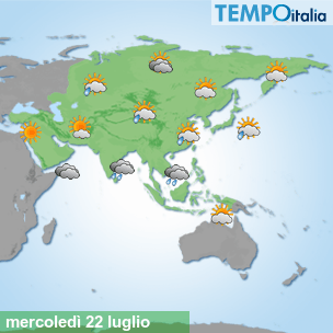Mappa Giornaliera per la giornata di mercoledì 16 marzo