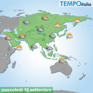 Mappa Giornaliera per la giornata di mercoledì 16 marzo