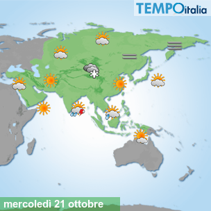 Mappa Giornaliera per la giornata di mercoledì 16 marzo
