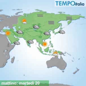 Mappa mattino per la giornata del 2026-10-20