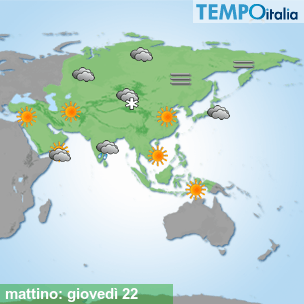 Mappa mattino per la giornata del 2026-10-22