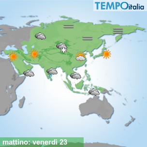 Mappa mattino per la giornata del 2026-10-23