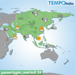 Mappa pomeriggio per la giornata del 2024-12-24