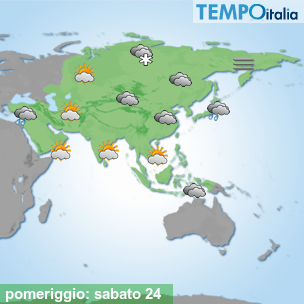 Mappa pomeriggio per la giornata del 2026-10-24