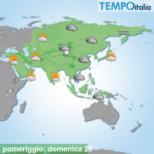 Mappa pomeriggio per la giornata del 2026-10-25