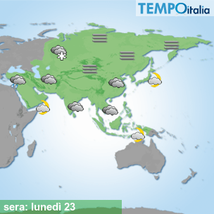 Mappa sera per la giornata del 2024-12-23