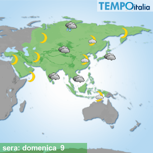 Mappa sera per la giornata del 2026-08-09
