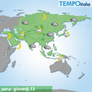 Mappa sera per la giornata del 2026-08-13