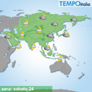 Mappa sera per la giornata del 2026-10-24