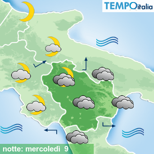 Mappa notte per la giornata del 2026-09-09