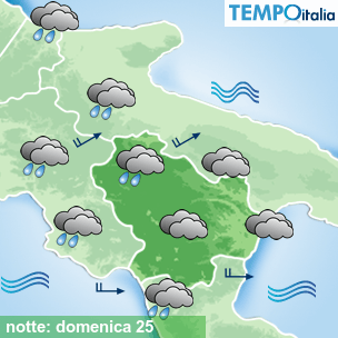 Mappa notte per la giornata del 2026-10-25