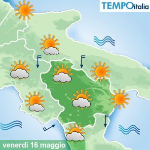 Mappa Giornaliera per la giornata di mercoledì 16 marzo