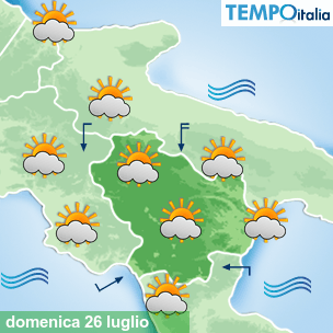 Mappa Giornaliera per la giornata di mercoledì 16 marzo