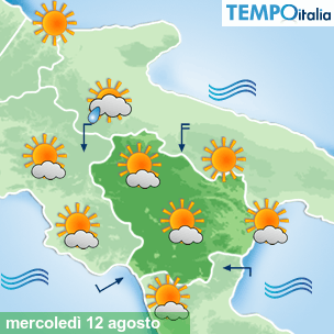Mappa Giornaliera per la giornata di mercoledì 16 marzo