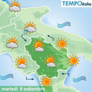 Mappa Giornaliera per la giornata di mercoledì 16 marzo