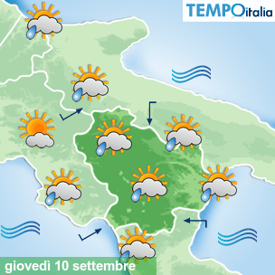 Mappa Giornaliera per la giornata di mercoledì 16 marzo