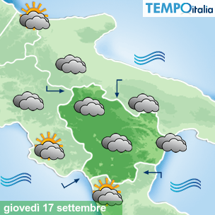 Mappa Giornaliera per la giornata di mercoledì 16 marzo
