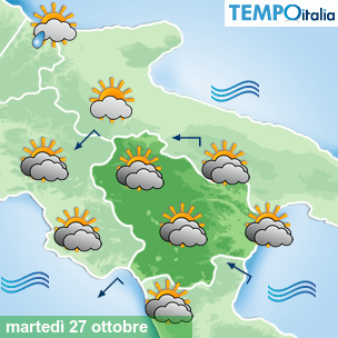 Mappa Giornaliera per la giornata di mercoledì 16 marzo