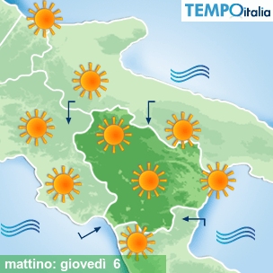 Mappa mattino per la giornata del 2026-08-06
