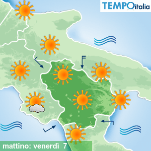 Mappa mattino per la giornata del 2026-08-07