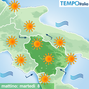 Mappa mattino per la giornata del 2026-09-08