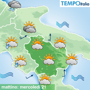 Mappa mattino per la giornata del 2026-10-21
