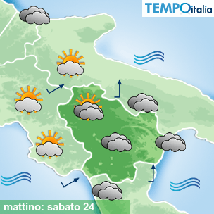 Mappa mattino per la giornata del 2026-10-24
