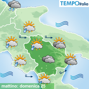 Mappa mattino per la giornata del 2026-10-25