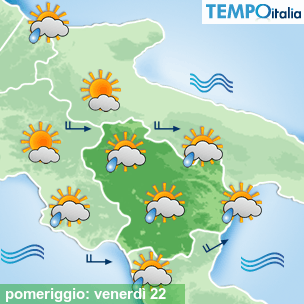 Mappa pomeriggio per la giornata del 2024-11-22