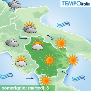 Mappa pomeriggio per la giornata del 2026-09-08