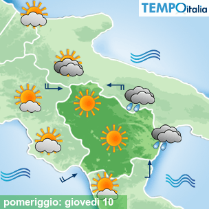 Mappa pomeriggio per la giornata del 2026-09-10