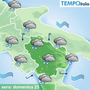Mappa sera per la giornata del 2026-10-25