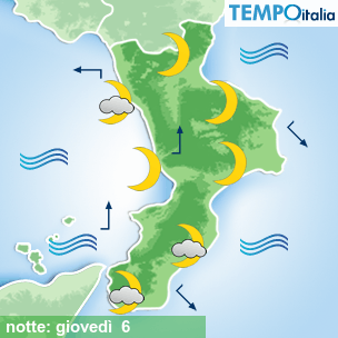 Mappa notte per la giornata del 2026-08-06