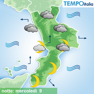 Mappa notte per la giornata del 2026-09-09
