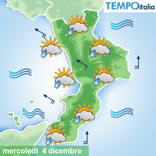 Mappa Giornaliera per la giornata di mercoledì 16 marzo