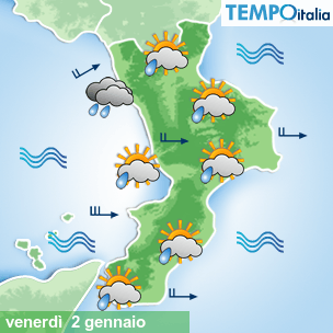 Mappa Giornaliera per la giornata di mercoledì 16 marzo