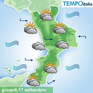 Mappa Giornaliera per la giornata di mercoledì 16 marzo