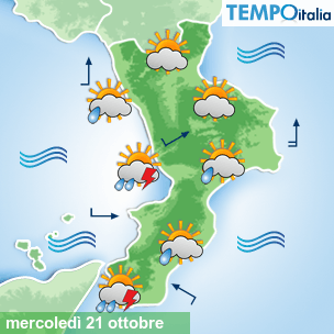 Mappa Giornaliera per la giornata di mercoledì 16 marzo