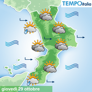 Mappa Giornaliera per la giornata di mercoledì 16 marzo