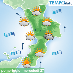 Mappa pomeriggio per la giornata del 2024-11-27