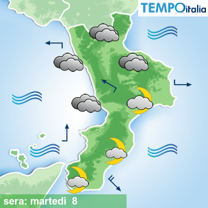 Mappa sera per la giornata del 2026-09-08